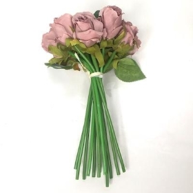 Vintage Mauve Rosebud Bundle 26cm