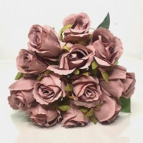 Vintage Mauve Rosebud Bundle 26cm