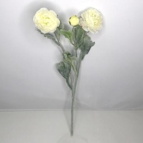 Ivory Ranunculus Spray 49cm