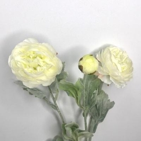 Ivory Ranunculus Spray 49cm