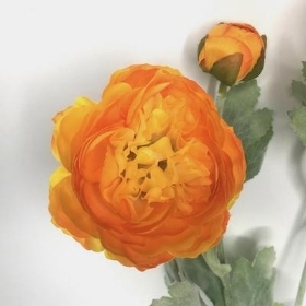 Orange Ranunculus Spray 49cm