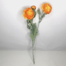 Orange Ranunculus Spray 49cm