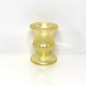 Yellow Round Candlestick 6cm