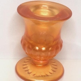 Orange Round Candlestick 6cm