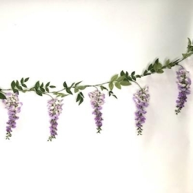 Lilac Wisteria Garland 170cm