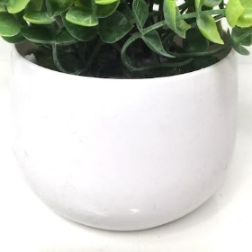 Green Frosted Eucalyptus Planter 16cm