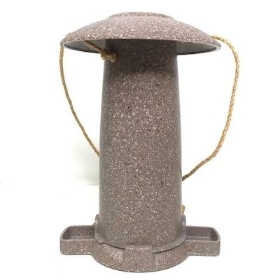 Grey Nut Husk Bird Feeder 22cm