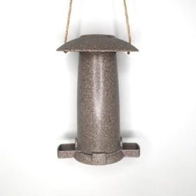 Grey Nut Husk Bird Feeder 22cm