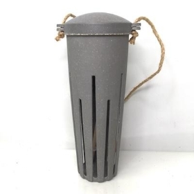 Grey Straw Peanut Feeder 25cm