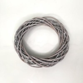 Grey Wicker Ring 25cm