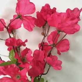 Cerise Pink Cherry Blossom Bush 37cm