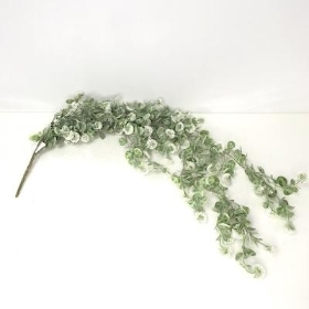 Trailing Frosted White Pom Pom 73cm