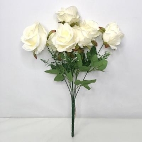 Ivory Rose And Gyp Bush 43cm