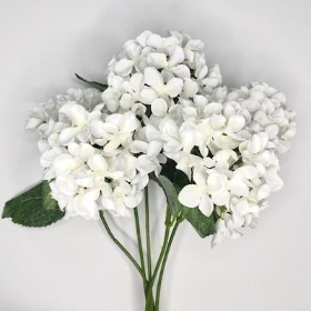 White Hydrangea Bush 41cm