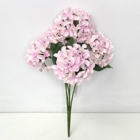 Light Pink Hydrangea Bush 41cm