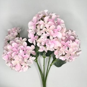 Light Pink Hydrangea Bush 41cm