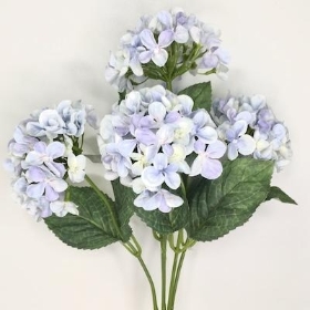 Light Blue Hydrangea Bush 41cm