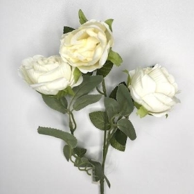 Cream Spray Rose 40cm