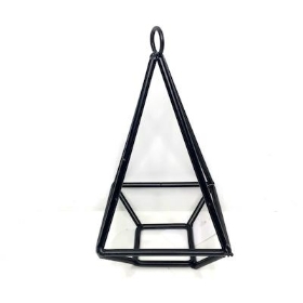 Black Metal Terrarium 20cm