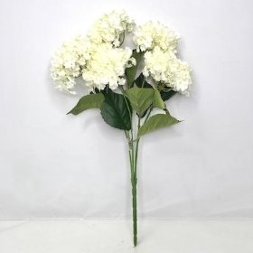 Cream Fluffy Hydrangea 50cm