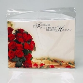 Husband Red Roses Florist Cards x 6