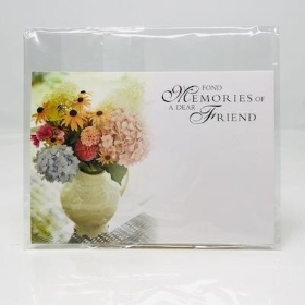 Friend Flower Vase Florist Cards x 6