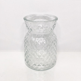 Clear Glass Meadow Vase 14cm