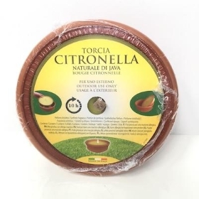 Citronella Candle in Terracotta Dish