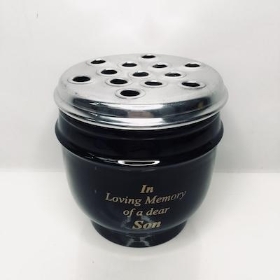 Black Metal In Loving Memory Son Pot 15cm