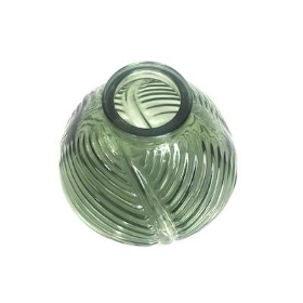 Vintage Leaf Bottle Vase 13cm