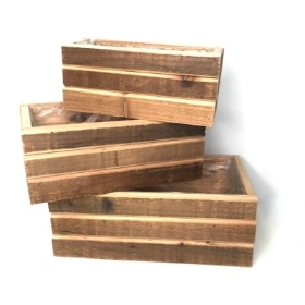 Wooden Crate Set Of 3