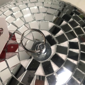 Silver Disco Ball 30cm
