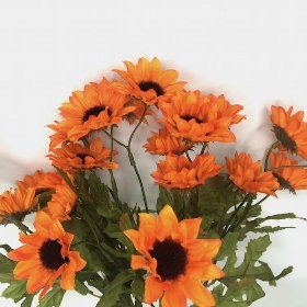 Orange Mini Sunflower Bush 42cm