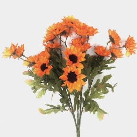 Orange Mini Sunflower Bush 42cm