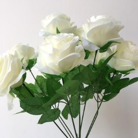 Ivory Rose Bush 42cm