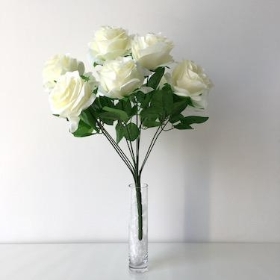 Ivory Rose Bush 42cm