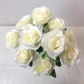 Ivory Rose Bush 42cm