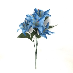 Blue Lily Bush 36cm