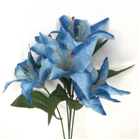 Blue Lily Bush 36cm