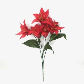 Red Lily Bush 36cm