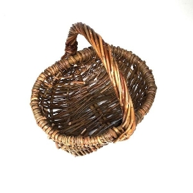 Natural Rustic Shopper Basket 21cm
