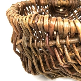 Natural Rustic Shopper Basket 21cm