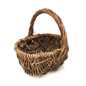 Natural Rustic Shopper Basket 21cm