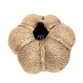 Hessian Pumpkin 9cm