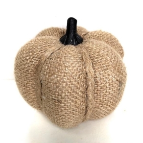 Hessian Pumpkin 9cm