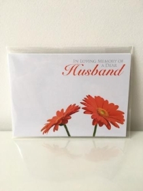 Florist Cards Red Husband x 6