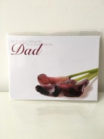 Florist Cards Burgundy Dad x 6