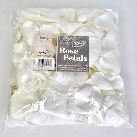 Ivory Rose Petals x 1000