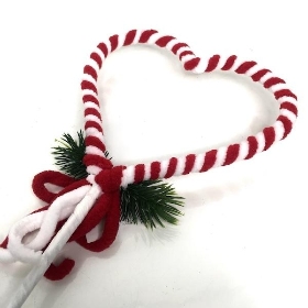 Candy Cane Heart 44cm