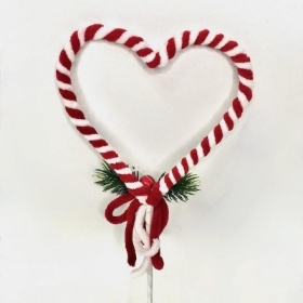 Candy Cane Heart 44cm